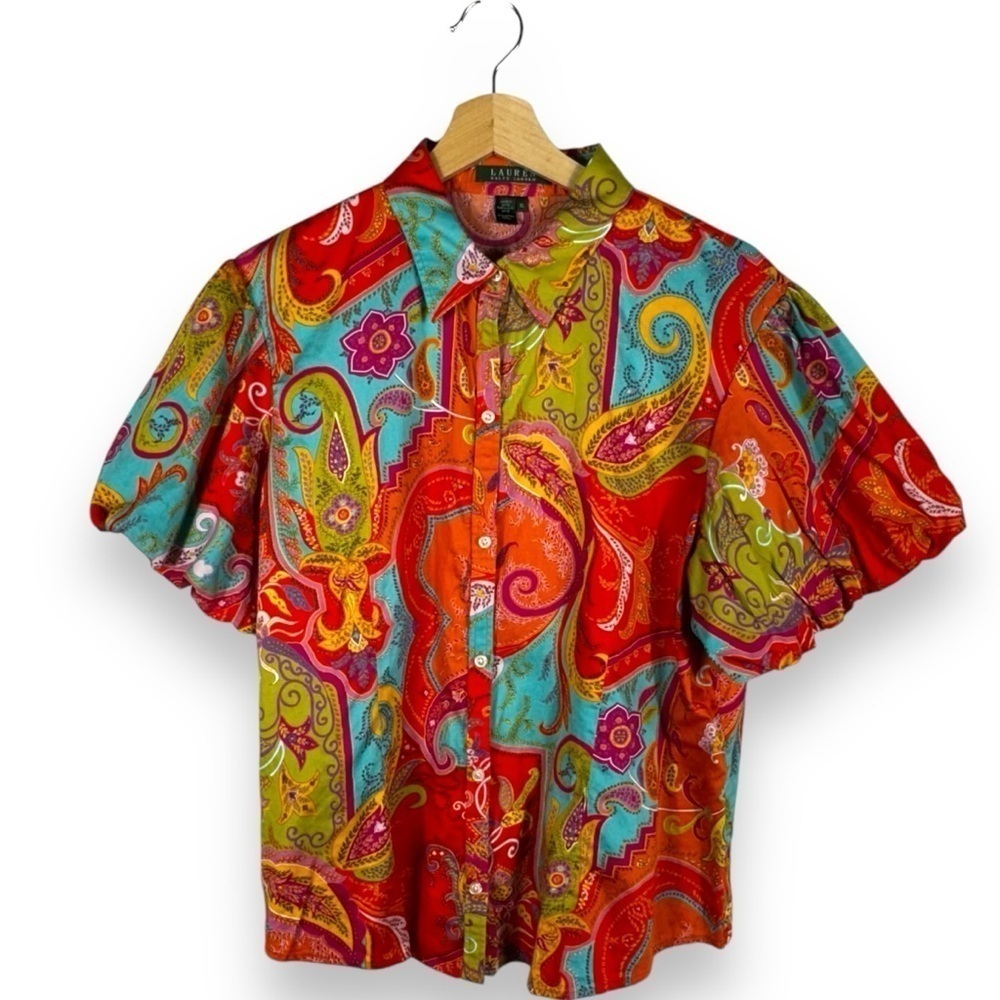 Lauren Ralph Lauren Multicolor Paisley Blouse